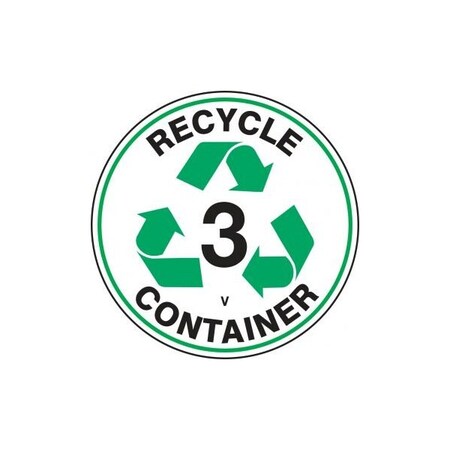 Accuform RECYCLE FLOOR MARKING SIGNS 8 in  RECYCLE MFS903 MFS903